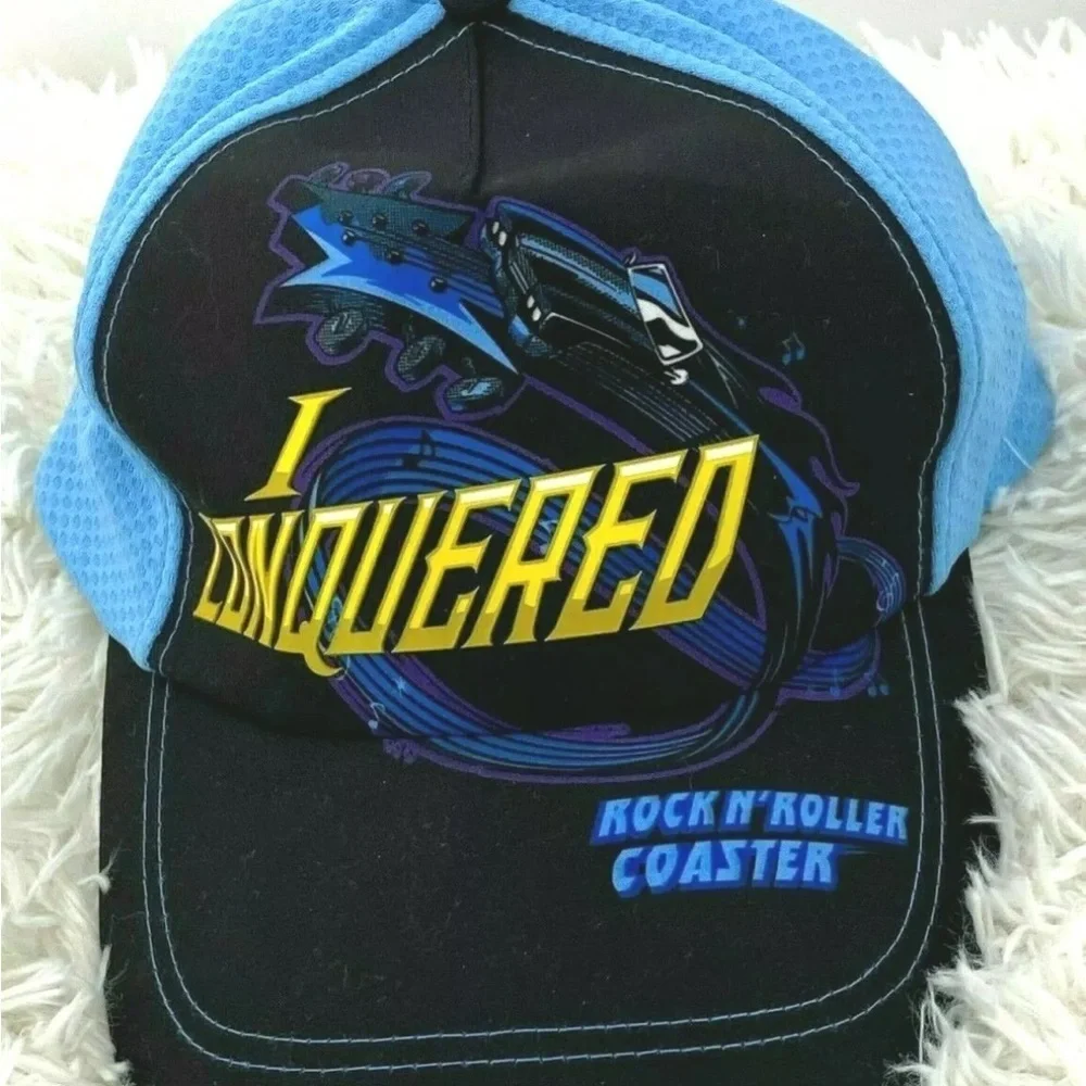 NWT Disney Parks Baseball Hat Rock N'  Roller Coaster Snapback Youth Cap